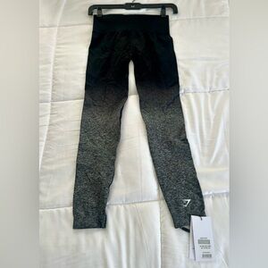 Gymshark Black and Gray Seamless Leggings